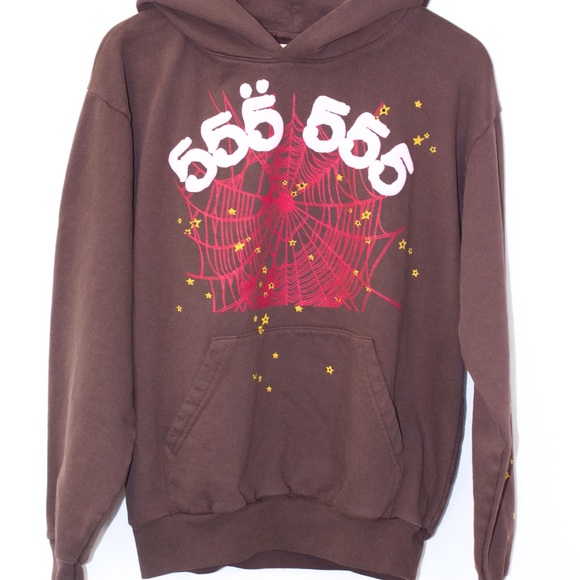 Brown spider hoodie Clearance